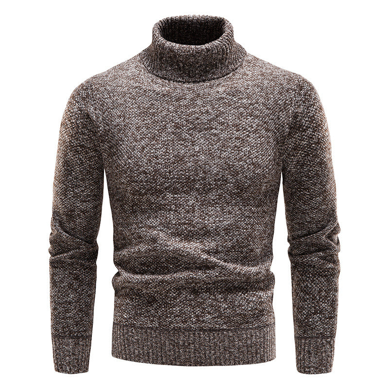 Herren Rollkragenpullover Weich Strickpullover Elegannt