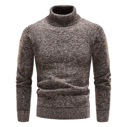 Herren Rollkragenpullover Weich Strickpullover Elegannt