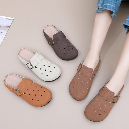Damen Clogs Bequem Verstellbarer Riemen Komfort Schuhe
