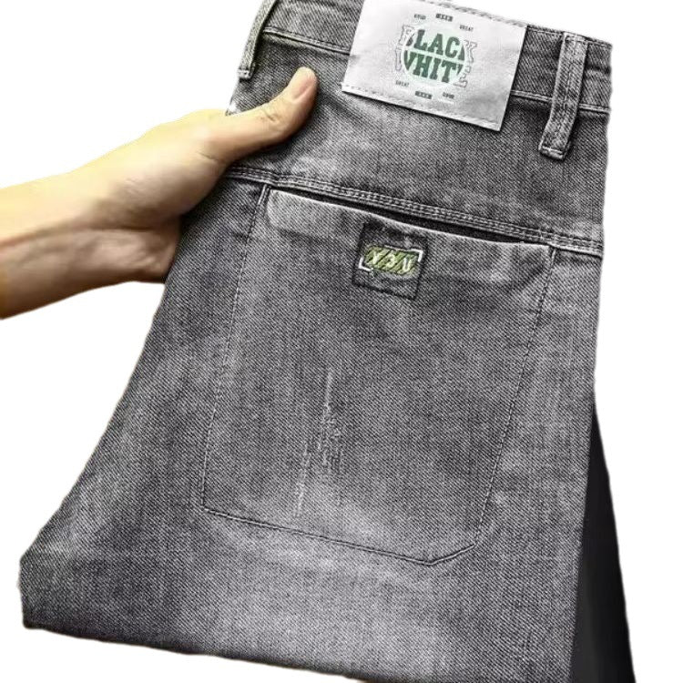 Herren Jeans Used Look Slim Fit Darkwash