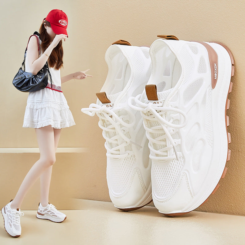 Damen Laufschuhe Atmungsaktiv Fitness Sneaker Mit Weichem Obermaterial