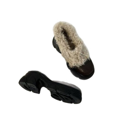 Damen Hausschuhe Warm Flauschig mit robuster Sohle