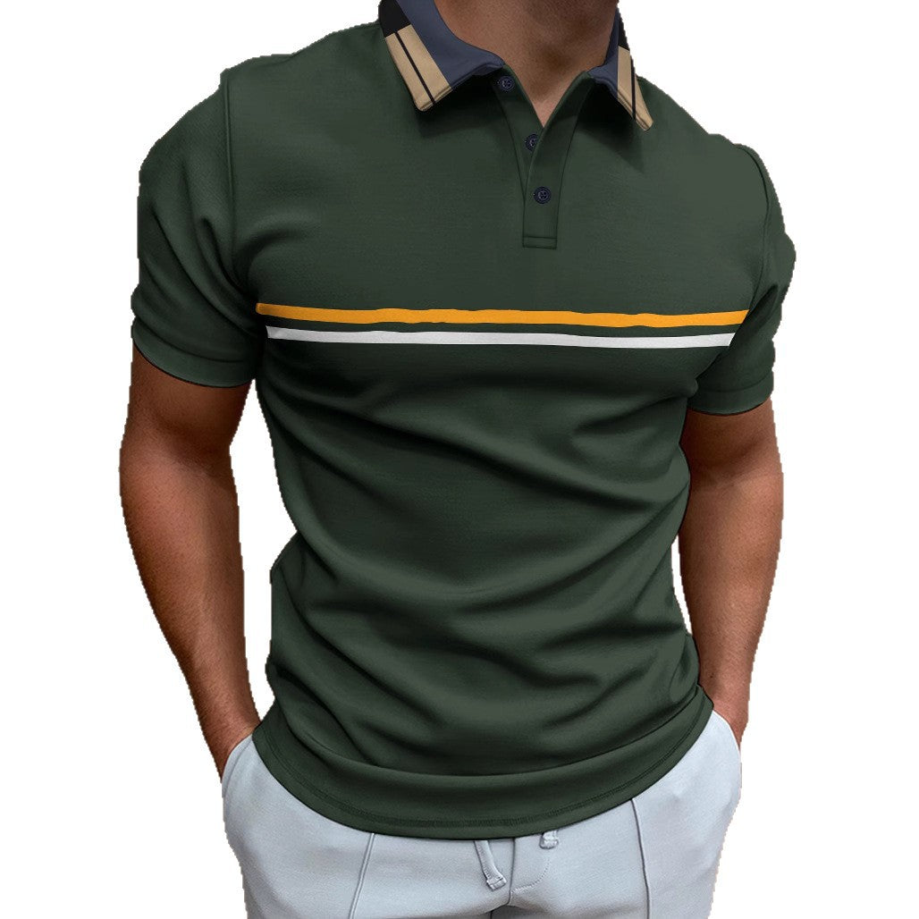 Herren Polo Shirt Sportlich Modern mit Logo