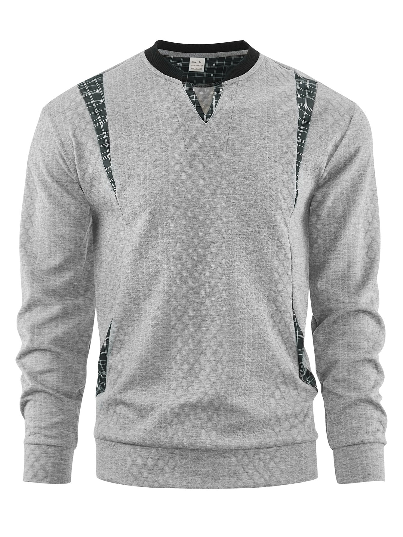 Herren Pullover Strick Modern Karomuster