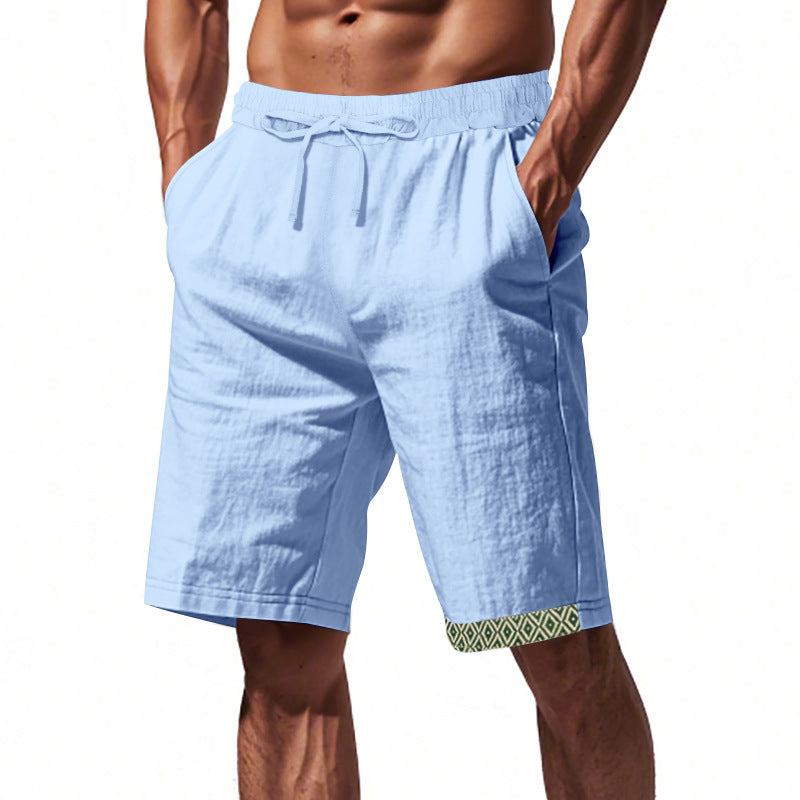 Herren Strandshorts Leinen Bequem Elastisch - BerlinGlamour