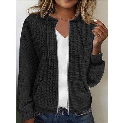 Damen Cardigan Hoodie Strick Modern Großstadtstyling