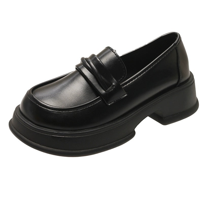 Damen Loafers Plateau Schuhe Stilvoll Robust