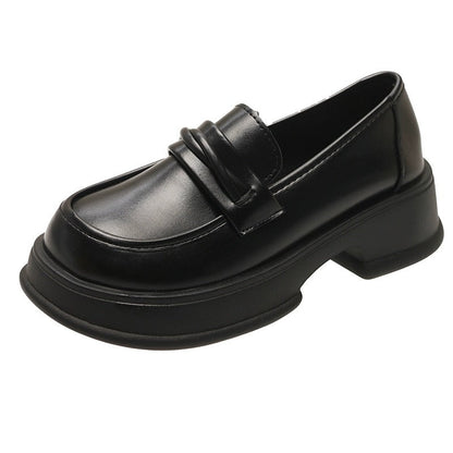 Damen Loafers Plateau Schuhe Stilvoll Robust