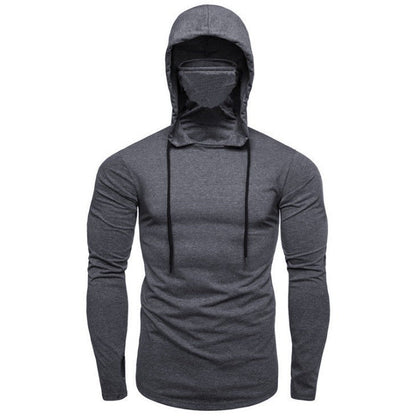 Herren Kapuzenshirt Gesichtsschutz modisch Sportlich