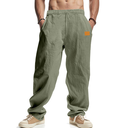Moderne Leinenhose mit verstellbarem Kordelzug und praktischen Seitentaschen BerlinGlamour