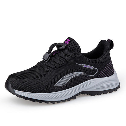 Damen Laufschuhe Atmungsaktiv Komfortabel Schnellschnürsystem