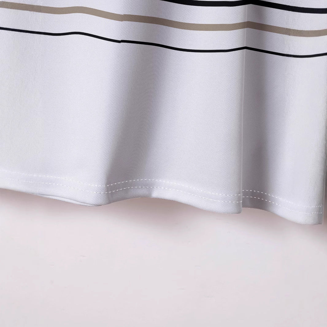 Herren Polohemd Streifenmuster Modern Slimfit