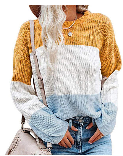 Damen Pullover Lässig Stricken Casual