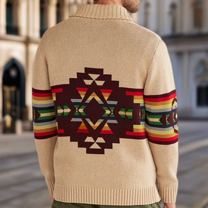 Herren Strickcardigan Farbenfroh Lässig