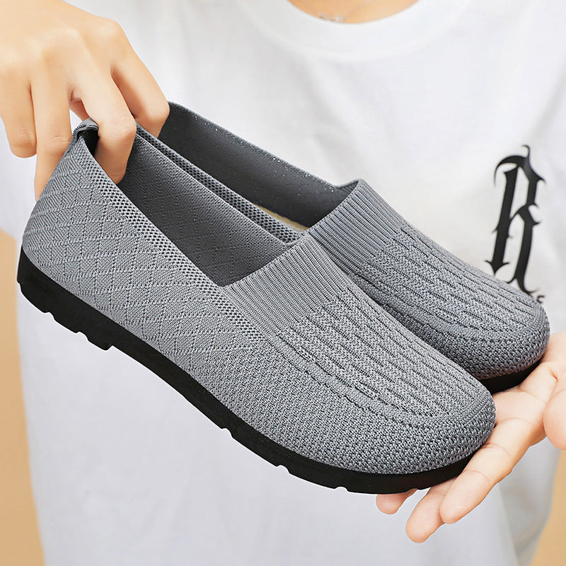 Damen Sportschuhe Atmungsaktiv Slip-On Freizeit Schuhe Bequem - BerlinGlamour