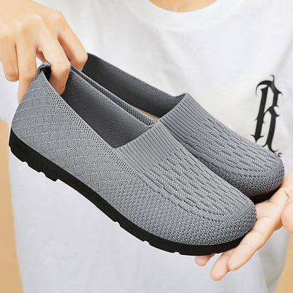 Damen Sportschuhe Atmungsaktiv Slip-On Freizeit Schuhe Bequem - BerlinGlamour