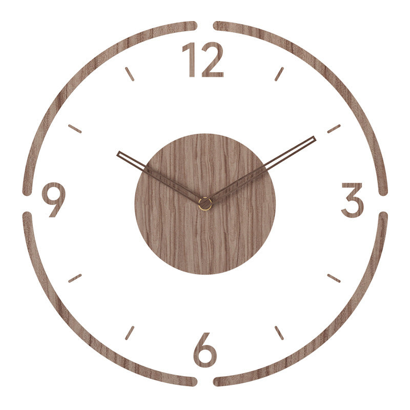 Holzwanduhr Skandinavisch Modern Wooden Wave