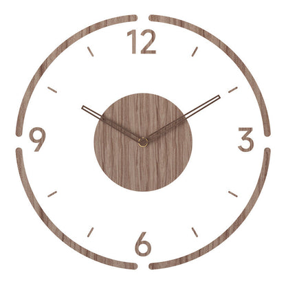 Holzwanduhr Skandinavisch Modern Wooden Wave
