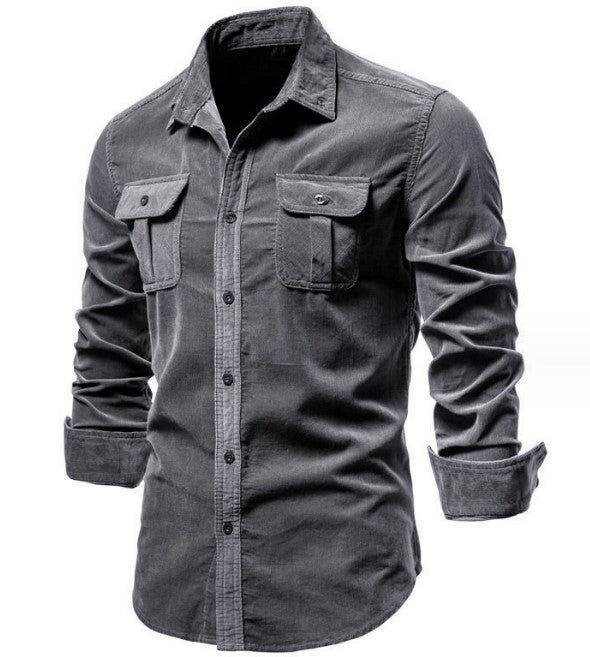 Herren Hemd Langarm Denim Style Modern