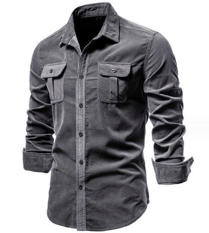 Herren Hemd Langarm Denim Style Modern
