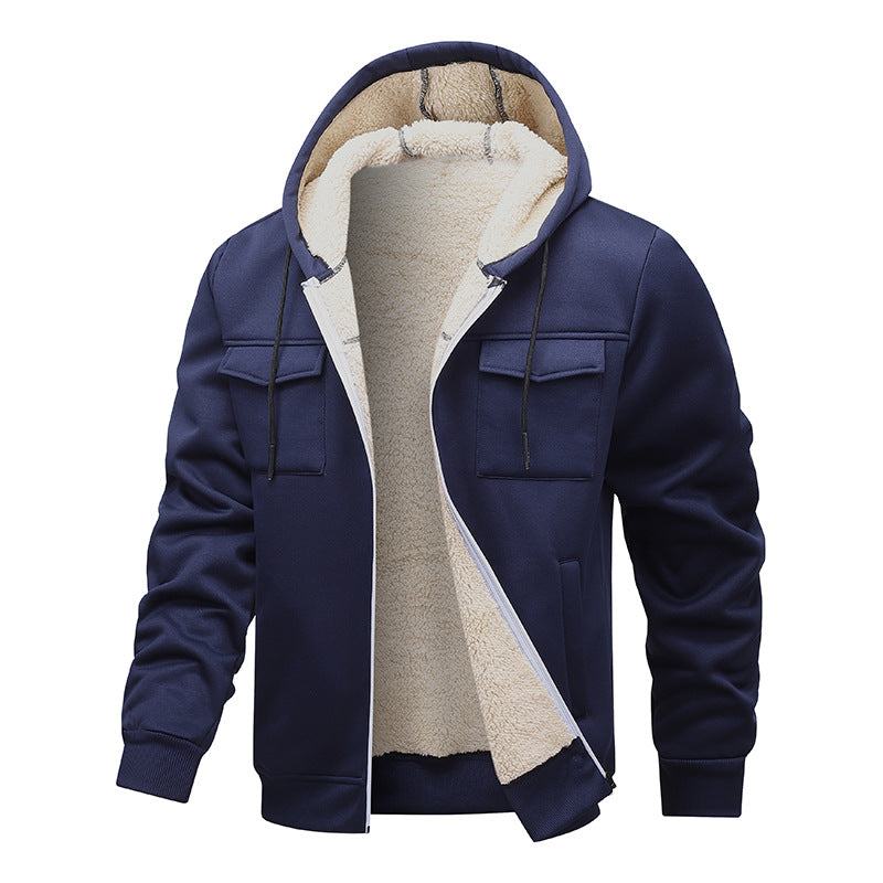 Herren Sweatjacke Weich Innenfutter Warm - BerlinGlamour
