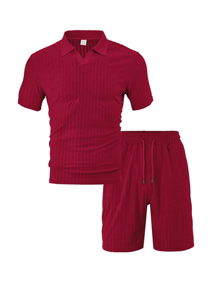 Herren Freizeit-Set Baumwoll Mix Elastisch Modern