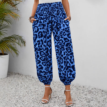 Weite Damen-Hosen Leopardenmuster Trendy Elegant