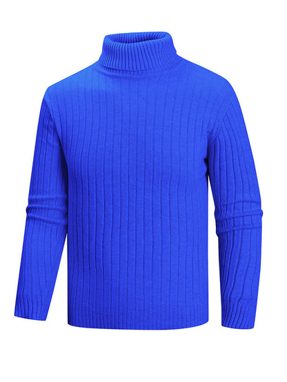 Herren Pullover Rollkragen Feinstrick Modern Style