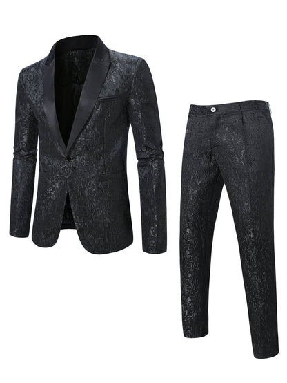Herren Anzug Set Elegant mit Muster Modern