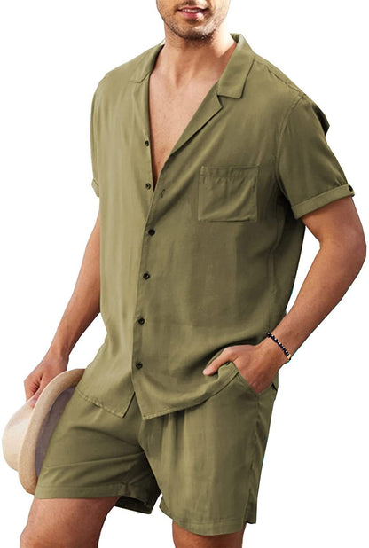 Herren Sport-Set Kurzarm atmungsaktiv mit Shorts Sportlich