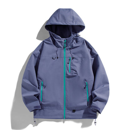 Herren Outdoorjacke Wasserabweisend Atmungsaktiv Funktionsjacke