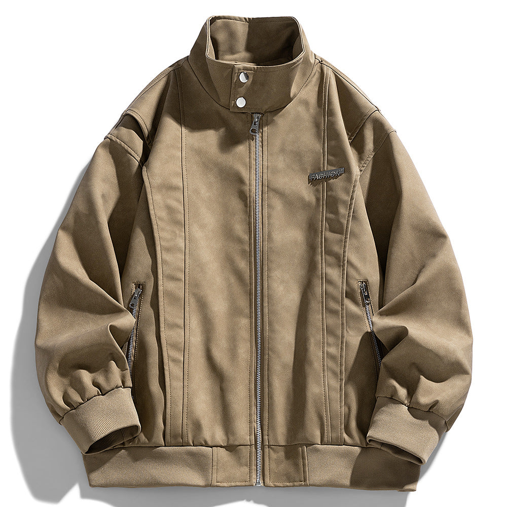 Herren Übergangsjacke Lässig Modern mit Reißverschlusstaschen