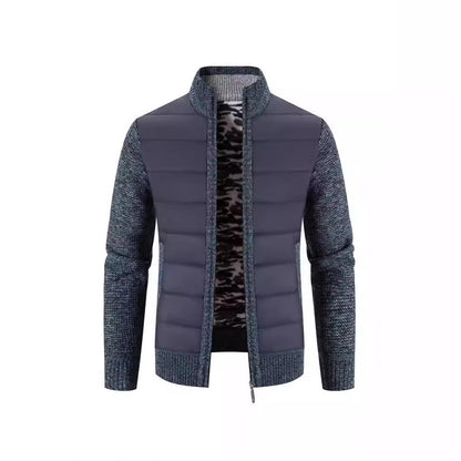 Herren Hybridjacke Warm Wasserabweisend Mit Kragen Modern - BerlinGlamour