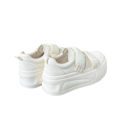 Damen Sneaker Plateau Klettverschluss Trendy Modisch