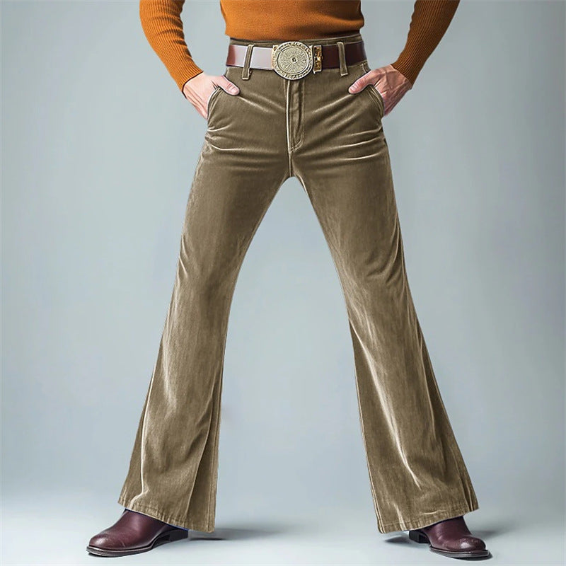 Herrenhose Flared Komfortstoff Elegant Bequem