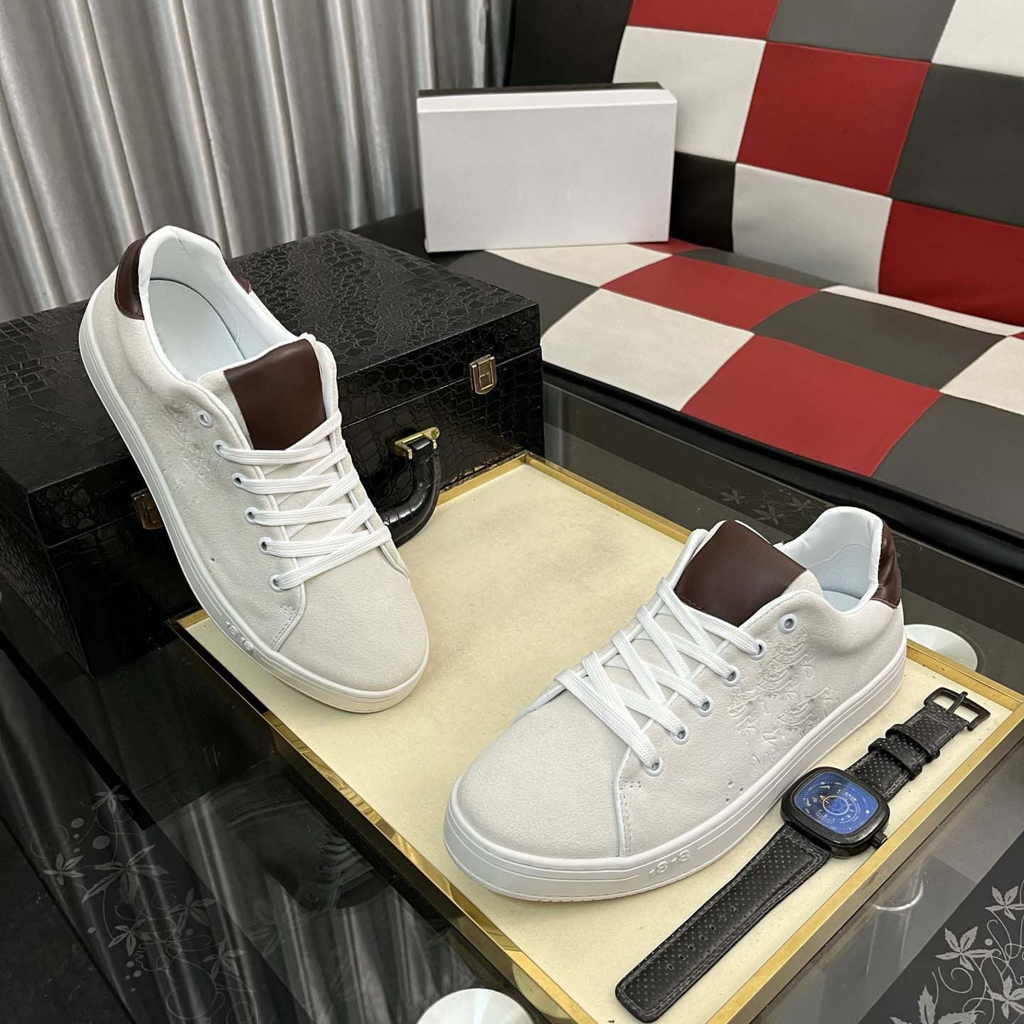 Damen Sneaker Modisch Lässig Hochwertig