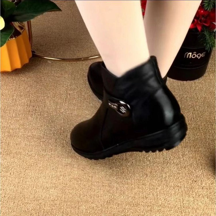Damen Stiefeletten Warm Kuschelfutter Dekorativ