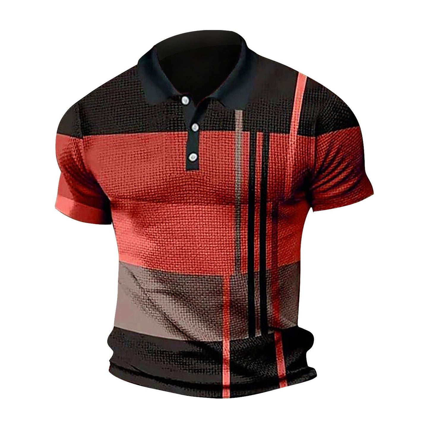 Herren Poloshirt Kurzarm Modern Grafikdesign