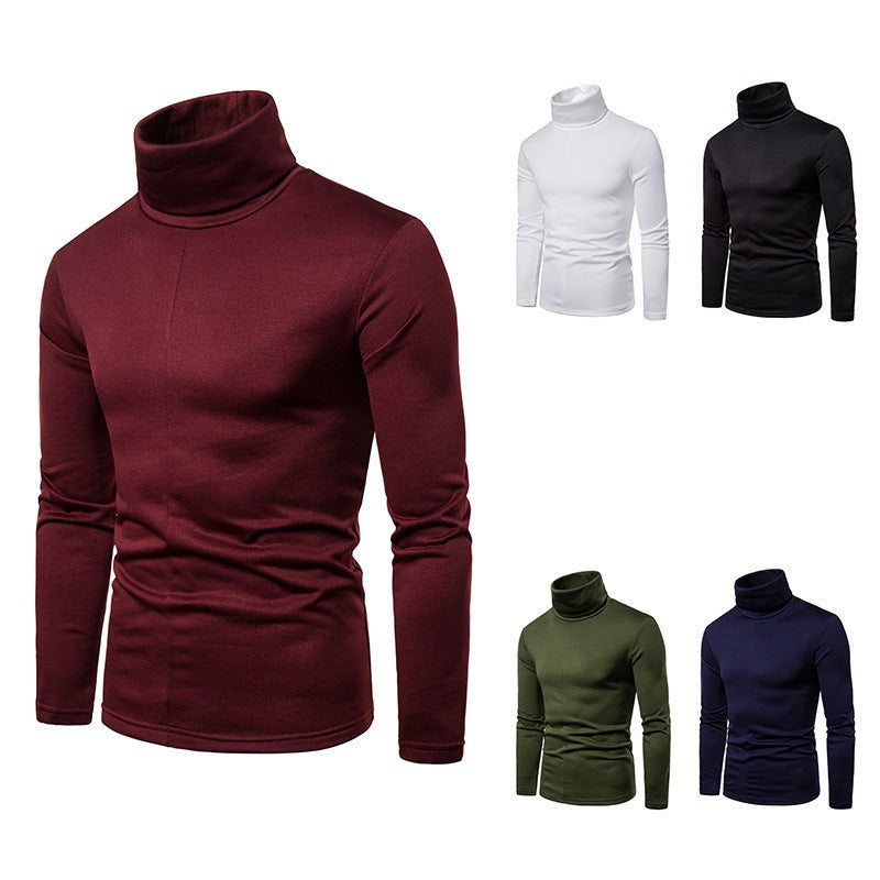 Herren Rollkragenpullover Weiches Strickmaterial Modern