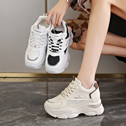 Damen Sneaker Sportlich Leicht Atmungsaktiv Chunky