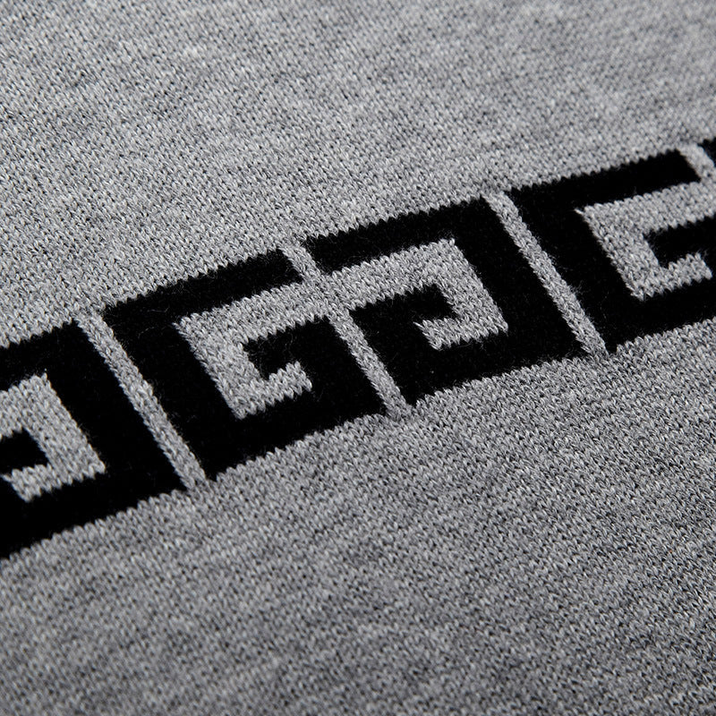 Herren Pullover V-Ausschnitt Modern Dekorativ