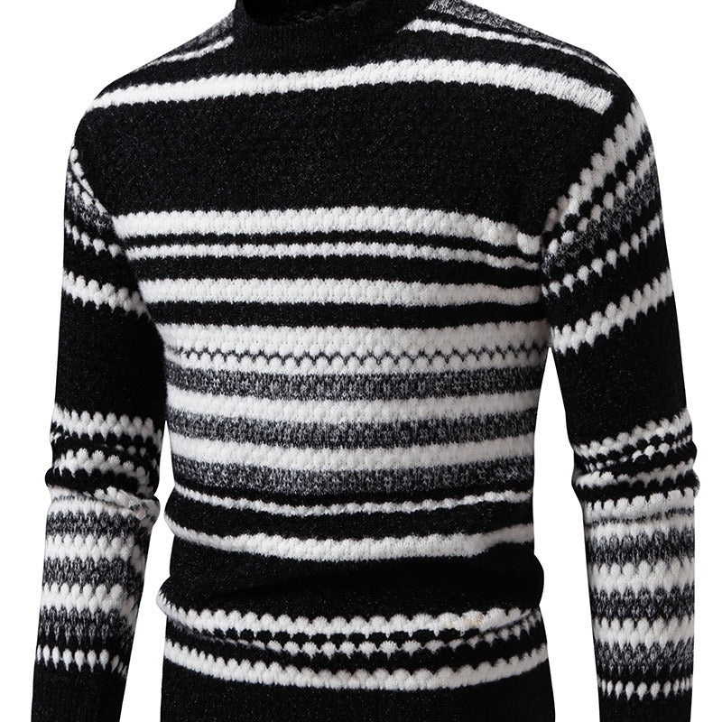 Herren Pullover Strick Modern Struktur Muster