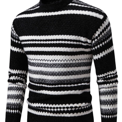 Herren Pullover Strick Modern Struktur Muster