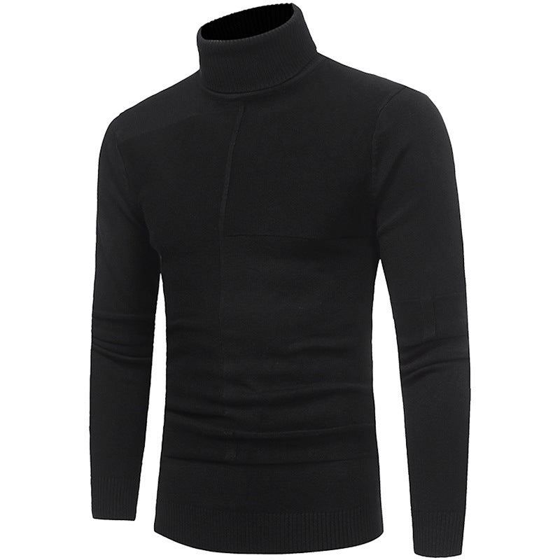 Herren Rollkragenpullover Weich Strick Qualität Made