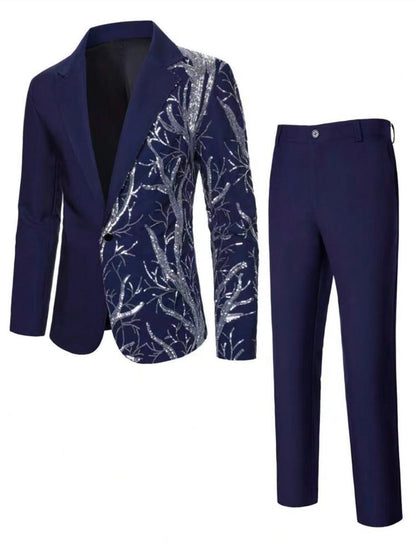 Herren Anzug Pailletten Glamour mit Verzierungen Berlin Style