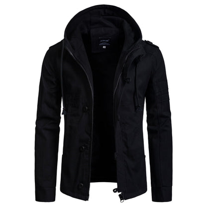 Herren Outdoor-Jacke Warm Wasserfest Mit Taschen