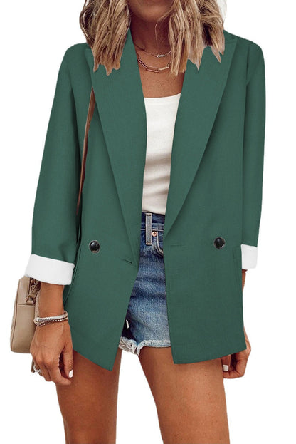 Damen Blazer Oversized Elegant Schlicht Modern