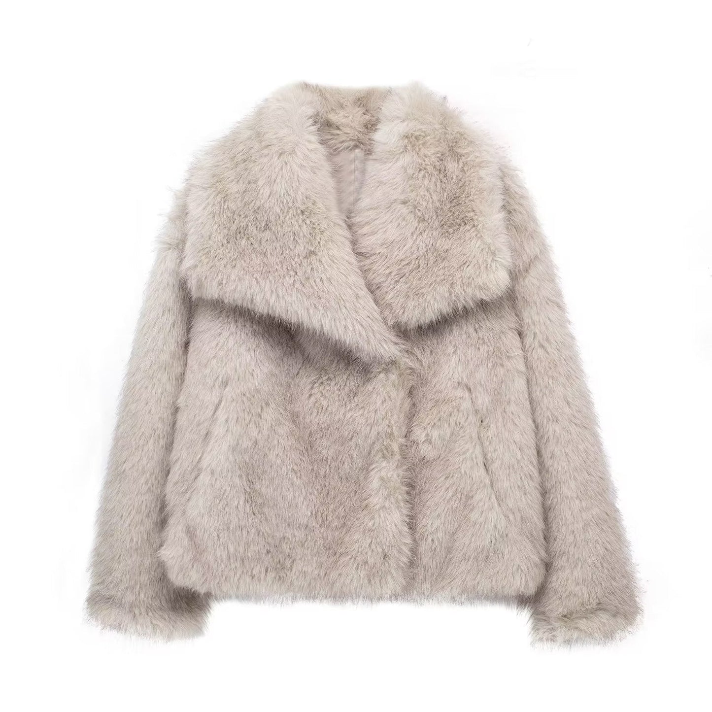 Kurzer Pelzmantel Damen Luxus Winter
