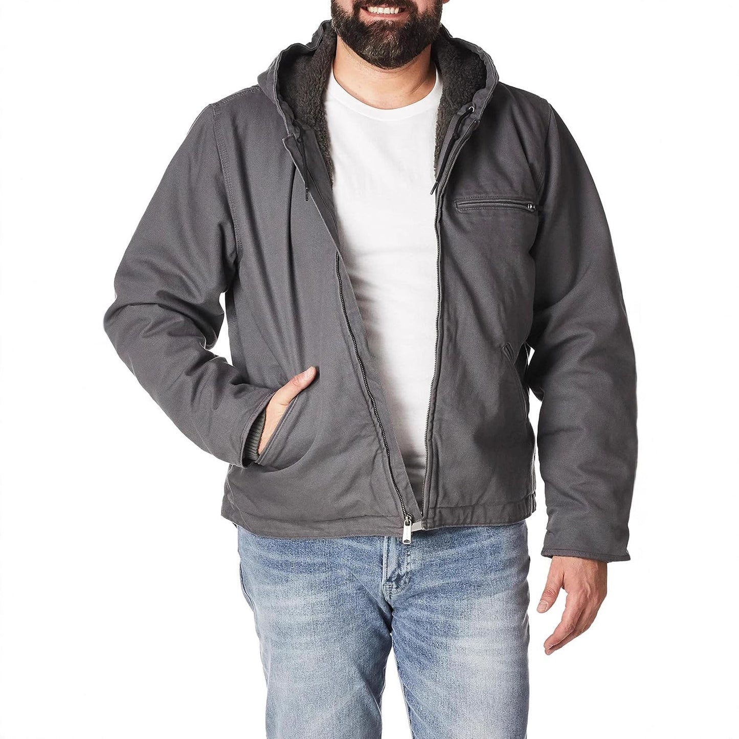 Herren Winterjacke Winddicht Fleece Isoliert Praktisch