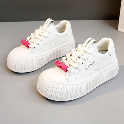Damen Sneaker Plateau Bequem Gummisohle Trendy